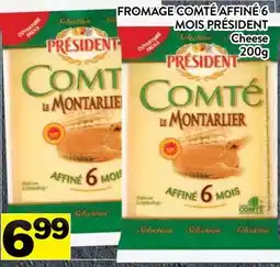 Supermarché PA FROMAGE COMTÉ AFFINÉ 6 MOIS PRÉSIDENT | CHEESE offer