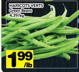 Supermarché PA HARICOTS VERTS | Green Beans offer