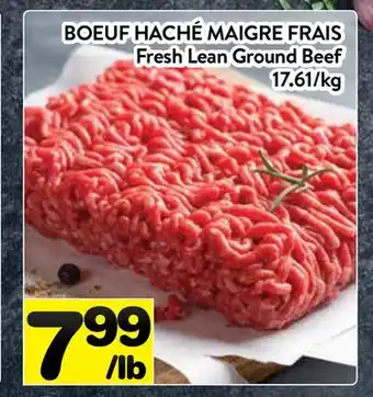 Supermarché PA BOEUF HACHÉ MAIGRE FRAIS | Fresh Lean Ground Beef offer