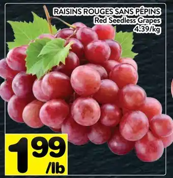 Supermarché PA RAISINS ROUGES SANS PÉPINS | Red Seedless Grapes offer