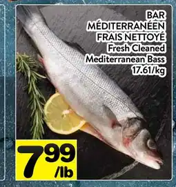 Supermarché PA BAR MÉDITERRANÉEN FRAIS NETTOYÉ | Fresh Cleaned Mediterranean Bass offer