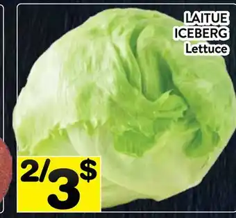 Supermarché PA LAITUE ICEBERG | Lettuce offer