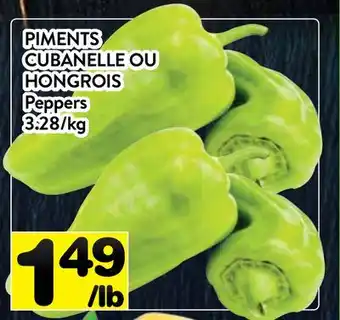 Supermarché PA PIMENTS CUBANELLE OU HONGROIS | PEPPERS offer