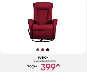 Meubles RD FUSION Rocking Swivel Recliner offer