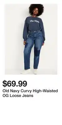 Old Navy Old Navy Curvy High-Waisted OG Loose Jeans offer