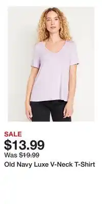 Old Navy Old Navy Luxe V-Neck T-Shirt offer