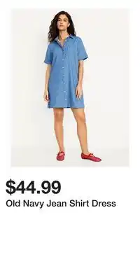 Old Navy Old Navy Jean Shirt Dress offer