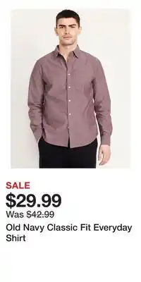 Old Navy Old Navy Classic Fit Everyday Shirt offer