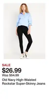 Old Navy Old Navy High-Waisted Rockstar Super-Skinny Jeans offer