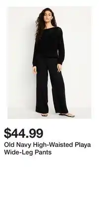 Old Navy Old Navy High-Waisted Playa Wide-Leg Pants offer