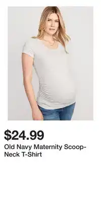 Old Navy Old Navy Maternity Scoop-Neck T-Shirt offer