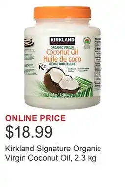 Costco Kirkland Signature Organic Virgin Coconut Oil, 2.3 kg offer