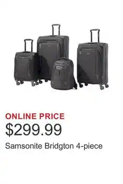 Costco Samsonite Bridgton 4-piece offer