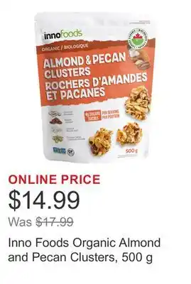 Costco Inno Foods Organic Almond and Pecan Clusters, 500 g offer