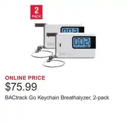 Costco BACtrack Go Keychain Breathalyzer, 2-pack offer