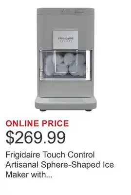 Costco Frigidaire Touch Control Artisanal Sphere-Shaped Ice Maker with Dedicated Clean Button offer