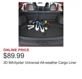 Costco 3D MAXpider Universal All-weather Cargo Liner offer