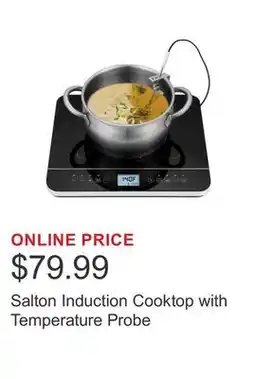 Costco Salton Induction Cooktop with Temperature Probe offer