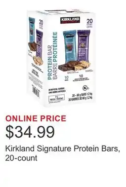 Costco Kirkland Signature Protein Bars, 20-count offer