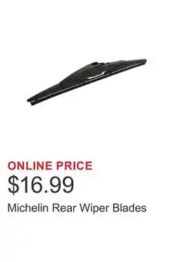 Costco Michelin Rear Wiper Blades offer