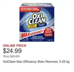 Costco OxiClean Max Efficiency Stain Remover, 5.25 kg offer