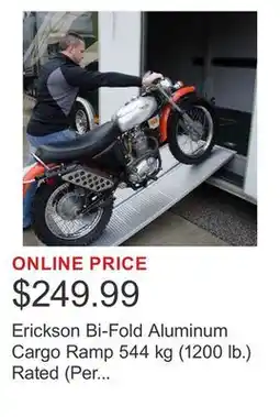 Costco Erickson Bi-Fold Aluminum Cargo Ramp 544 kg (1200 lb.) Rated (Per pair) offer