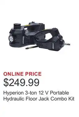 Costco Hyperion 3-ton 12 V Portable Hydraulic Floor Jack Combo Kit offer