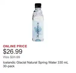 Costco Icelandic Glacial Natural Spring Water 330 mL 30-pack offer