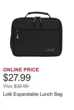 Costco Lolë Expandable Lunch Bag offer