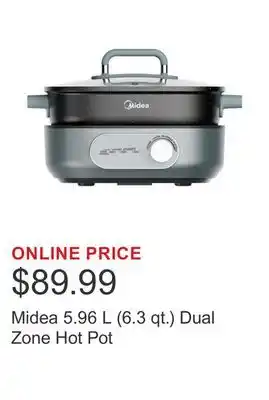 Costco Midea 5.96 L (6.3 qt.) Dual Zone Hot Pot offer