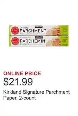 Costco Kirkland Signature Parchment Paper, 2-count offer