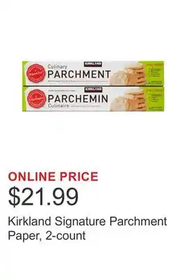 Costco Kirkland Signature Parchment Paper, 2-count offer