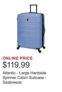 Costco Atlantic - Large Hardside Spinner Cabin Suitcase - Seabreeze offer