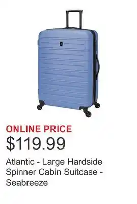 Costco Atlantic - Large Hardside Spinner Cabin Suitcase - Seabreeze offer