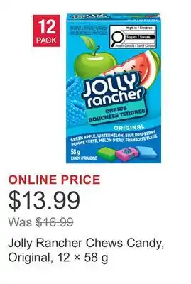 Costco Jolly Rancher Chews Candy, Original, 12 × 58 g offer