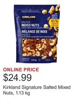 Costco Kirkland Signature Salted Mixed Nuts, 1.13 kg offer