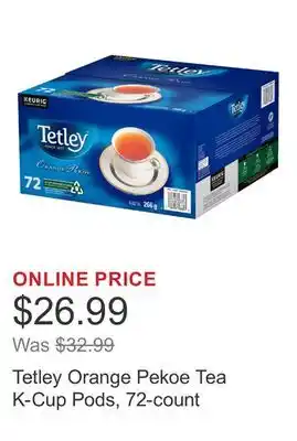 Costco Tetley Orange Pekoe Tea K-Cup Pods, 72-count offer