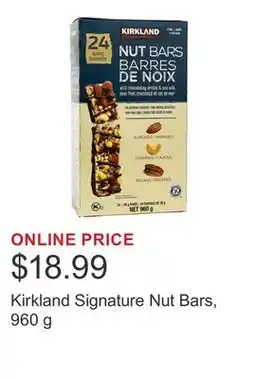 Costco Kirkland Signature Nut Bars, 960 g offer