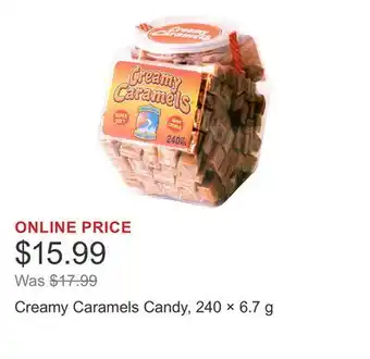 Costco Creamy Caramels Candy, 240 × 6.7 g offer