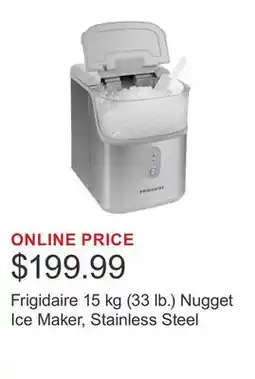 Costco Frigidaire 15 kg (33 lb.) Nugget Ice Maker, Stainless Steel offer