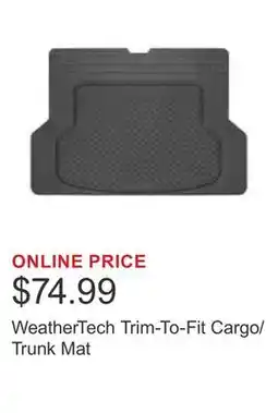 Costco WeatherTech Trim-To-Fit Cargo/Trunk Mat offer