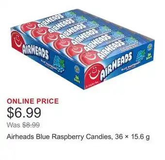 Costco Airheads Blue Raspberry Candies, 36 × 15.6 g offer