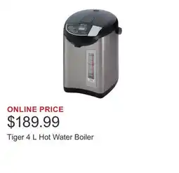 Costco Tiger 4 L Hot Water Boiler offer