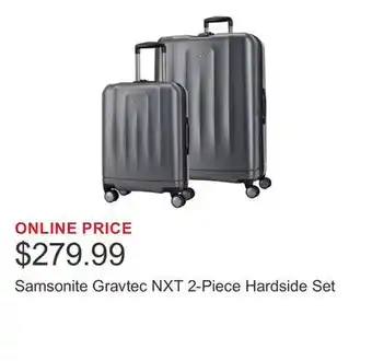 Costco Samsonite Gravtec NXT 2-Piece Hardside Set offer