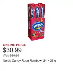 Costco Nerds Candy Rope Rainbow, 24 × 26 g offer