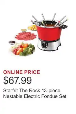 Costco Starfrit The Rock 13-piece Nestable Electric Fondue Set offer