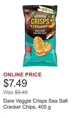 Costco Dare Veggie Crisps Sea Salt Cracker Chips, 405 g offer