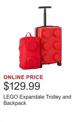 Costco LEGO Expandale Trolley and Backpack offer