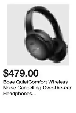 Newegg Bose QuietComfort Wireless Noise Cancelling Over-the-ear Headphones - Black offer