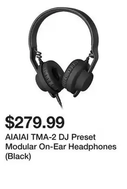 Newegg AIAIAI TMA-2 DJ Preset Modular On-Ear Headphones (Black) offer